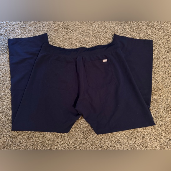 Figs Women’s Dark Blue Joggers with Gray Drawstring - Picture 2 of 7